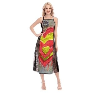 Colorful Abstract Maxi Dress